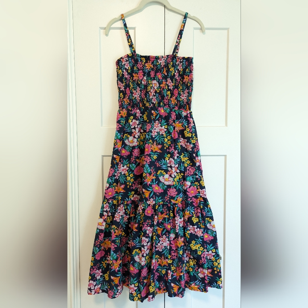 JCrew Smocked Top midi dress